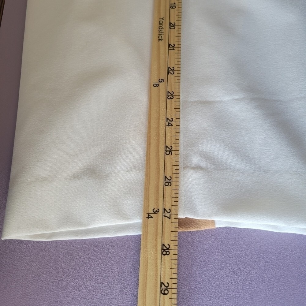 Lane Bryant Perfect Drape Pull-On Relaxed Ankle White Tan Pants Plus Size 24 NWT - Picture 9 of 10